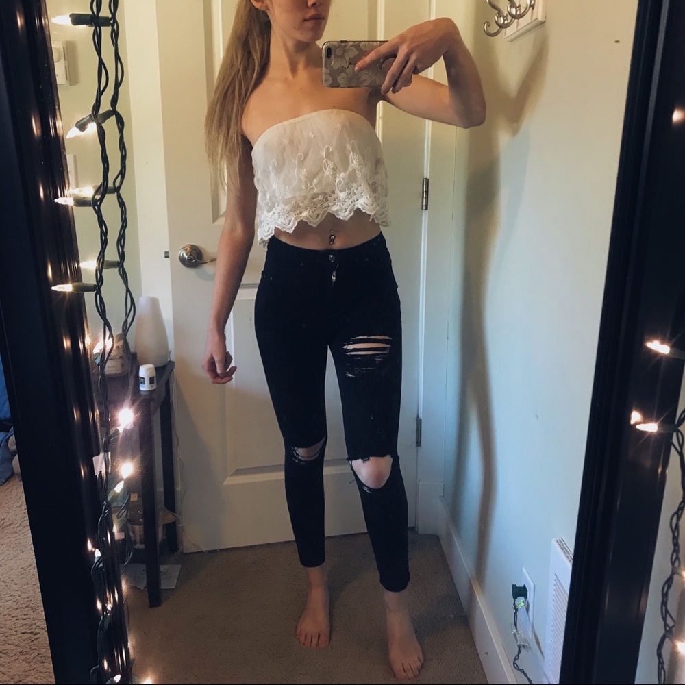 NWT Strapless Top